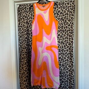 Wild Fable Orange and Pink Knit Sweater